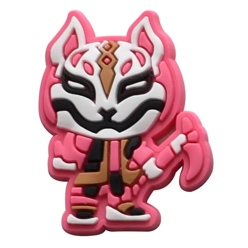 Cartoon highlights Pvc Soft Rubber Five Night At Freddy Shoe Charms Removable Shoe Buckle shoe Accessories silicone charms