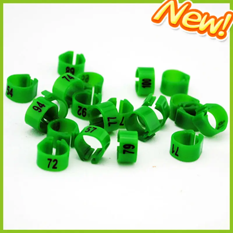 Stocked Feature and plastic clip canary birds rings Application plastic bird leg bands