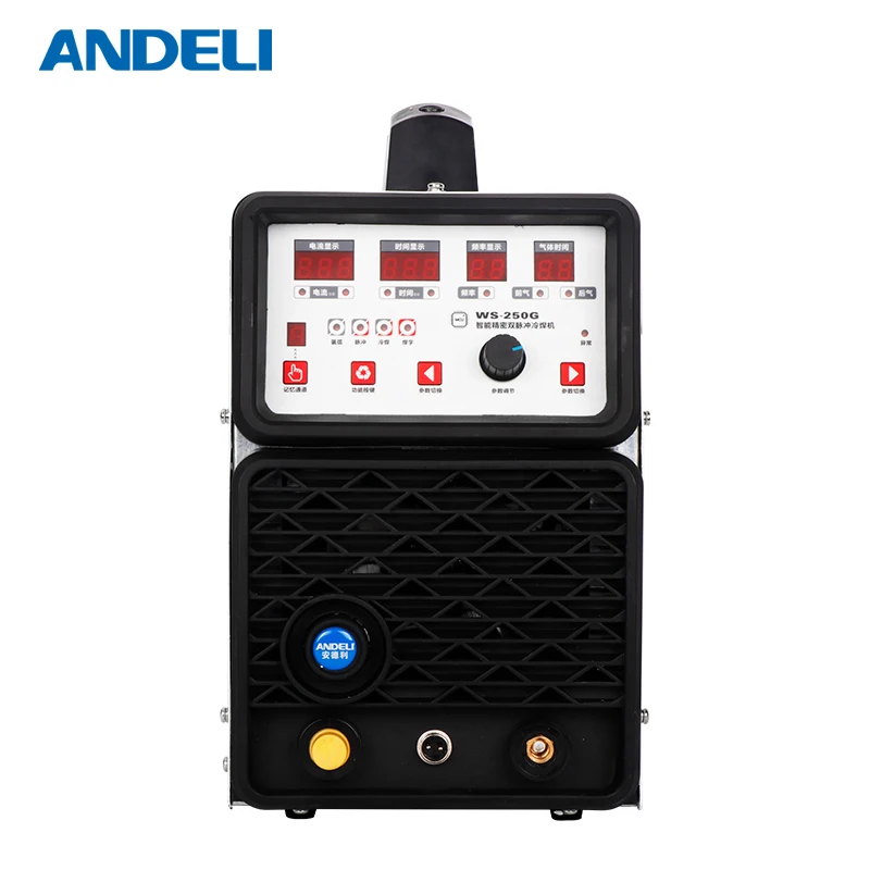 
ANDELI advertising word TIG-250GPA multifunctional spot welding machine with cold welding spot welding machines 