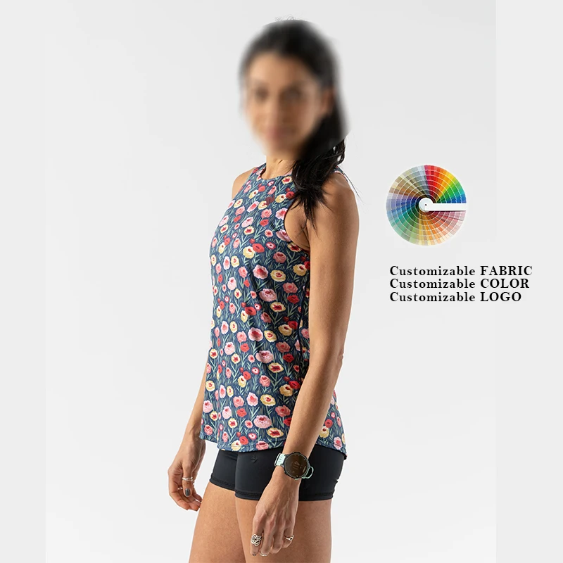 Top Selling Sleeveless Racerback Yoga Vest Sport Singlet Women Athletic Fitness Sport Tank Tops Gym Running Training Yoga Shirts