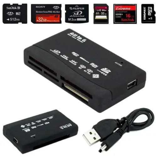  Дешевые магнитный мини SD все-в-одном кард-ридер USB 6-в-одном адаптер высокая скорость карты