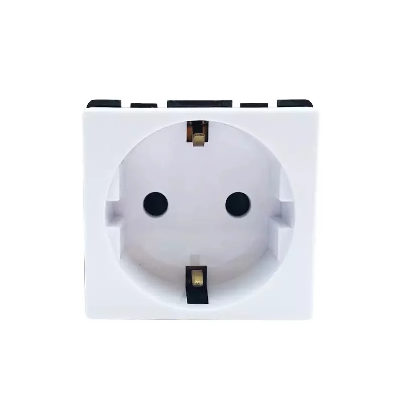 Schuko Power Outlet Durable Electric Switch Socket Wall Luxury White Wall Sockets Electrical Exporter Modular China 20-25 Days
