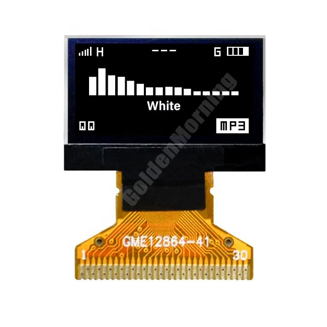 Resolution 128x64 3-/4-wire SPI I2C Interface 0.96 Inch Screen Thin Display Monochrome OLED