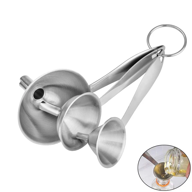 Custom Kitchen Stainless Steel Funnel Set