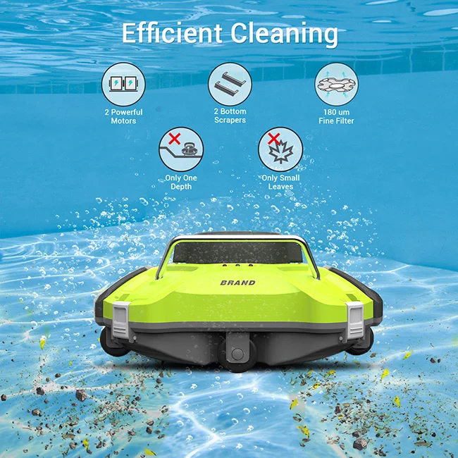 Intelligent Above ground Pool Cleaner Robot 80m2 Pool Leaf Vacuum