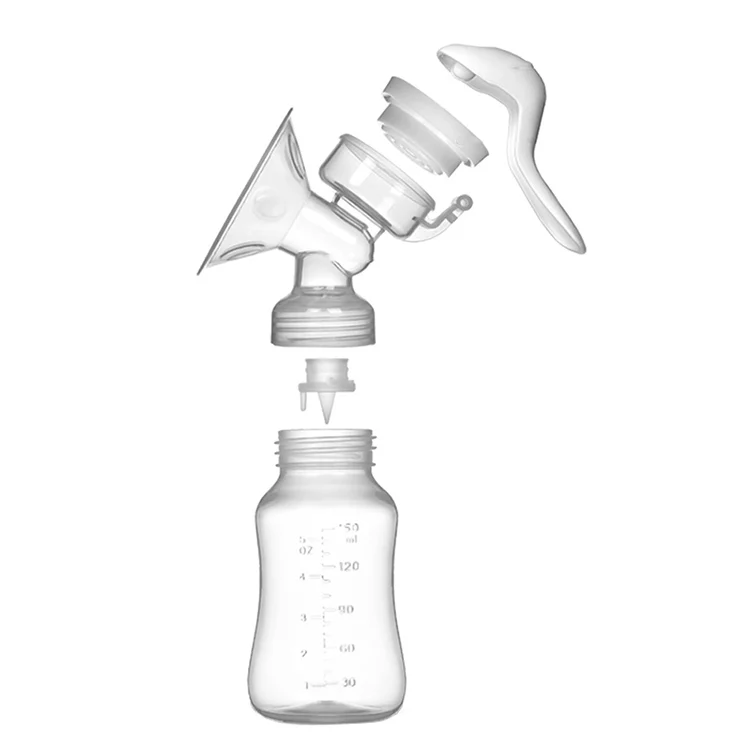 
2021 Wholesale Food Grade PP Portable Manual Breast Pump Breast Milk Collector 