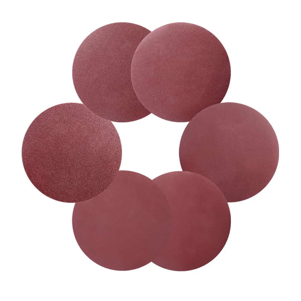 Стандартный Konaflex 7 дюймов (180 мм) без отверстий крючок из оксида алюминия и петля шлифовальный диск красной наждачной бумаги