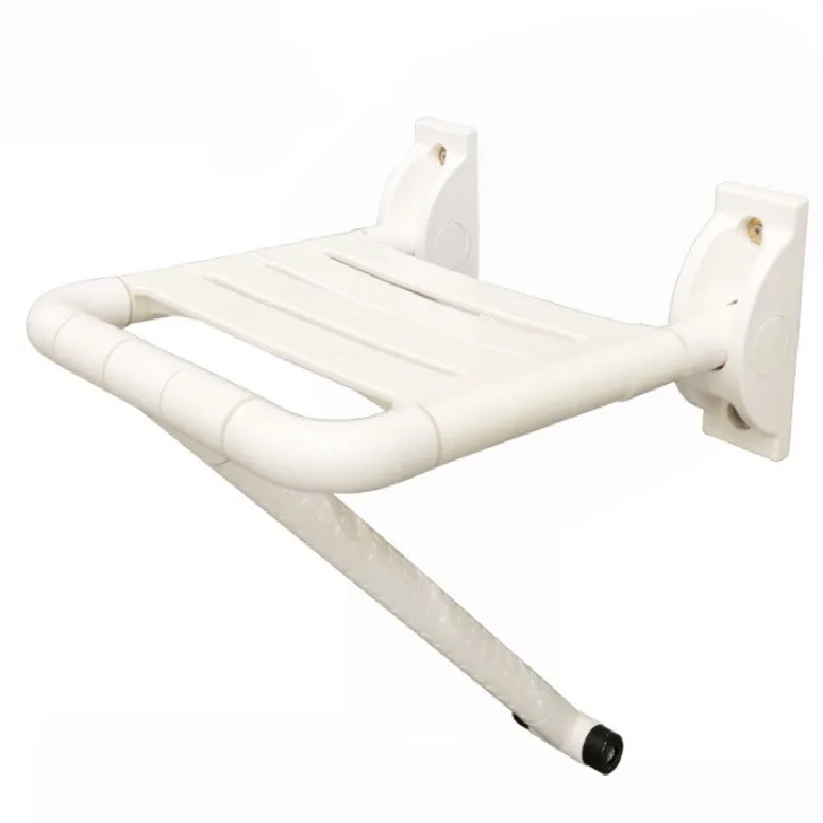Silla De Bano Nylon Lift Up Wall mounted Show Chair for Folding Bath chair seat with Bathroom Grab Bars