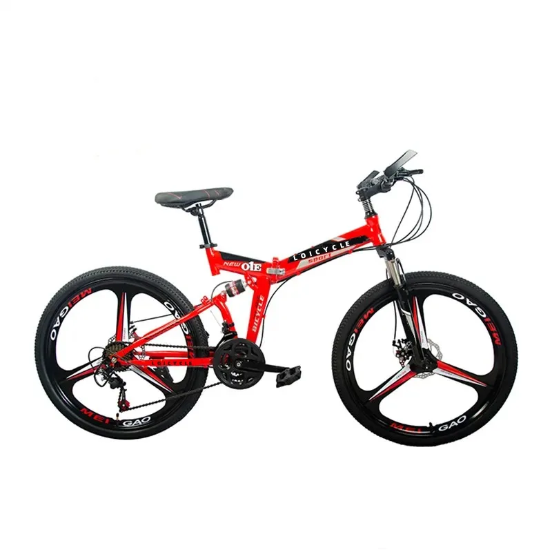 26 inch folding bike full suspension foldable mountain bicycle