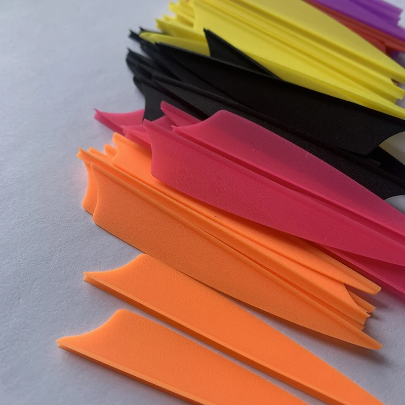 Factory Outlet Archery Arrow DIY Fletching 3Inch Shiled Archery Carbon Arrow Feather Fletching Plastic Vanes