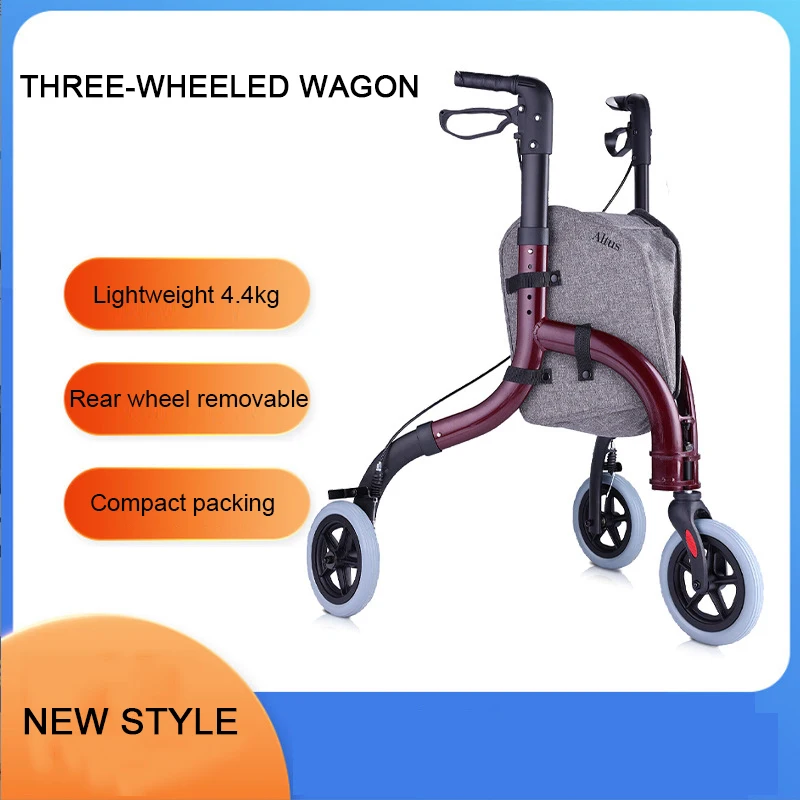 New foldable scooter aluminum alloy light walker with wheel walker