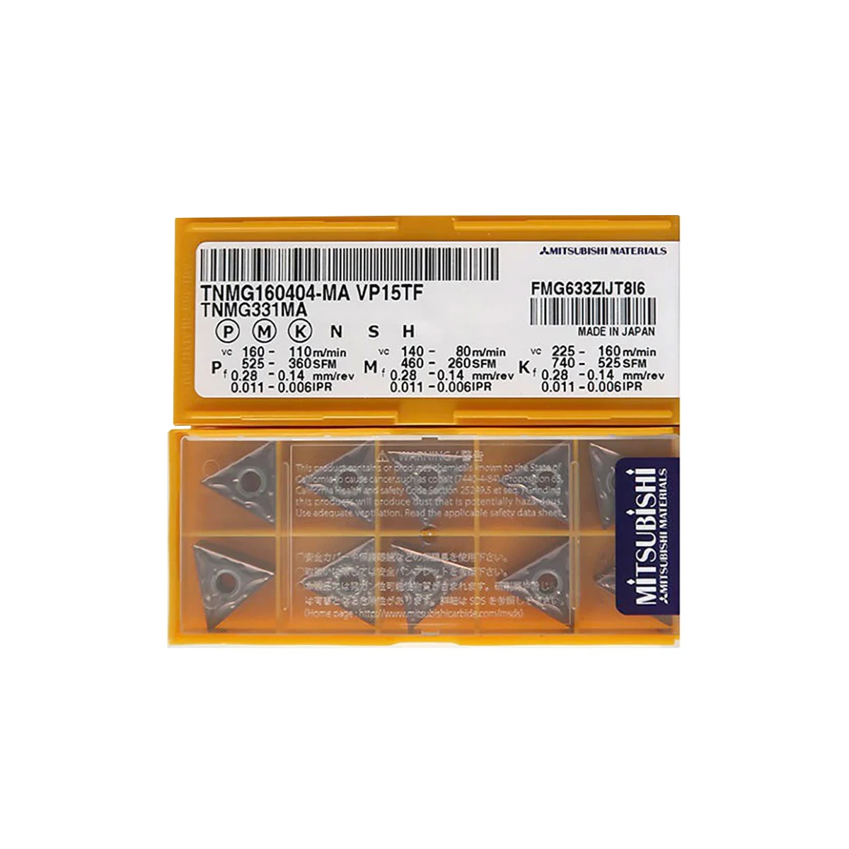 Mitsubishi 100% Original TNMG TNMG160412 MA VP15TF TNMG160408 MS UE6020 TNMG160404 MA UE6020 UC5115 Carbide Turning Inserts
