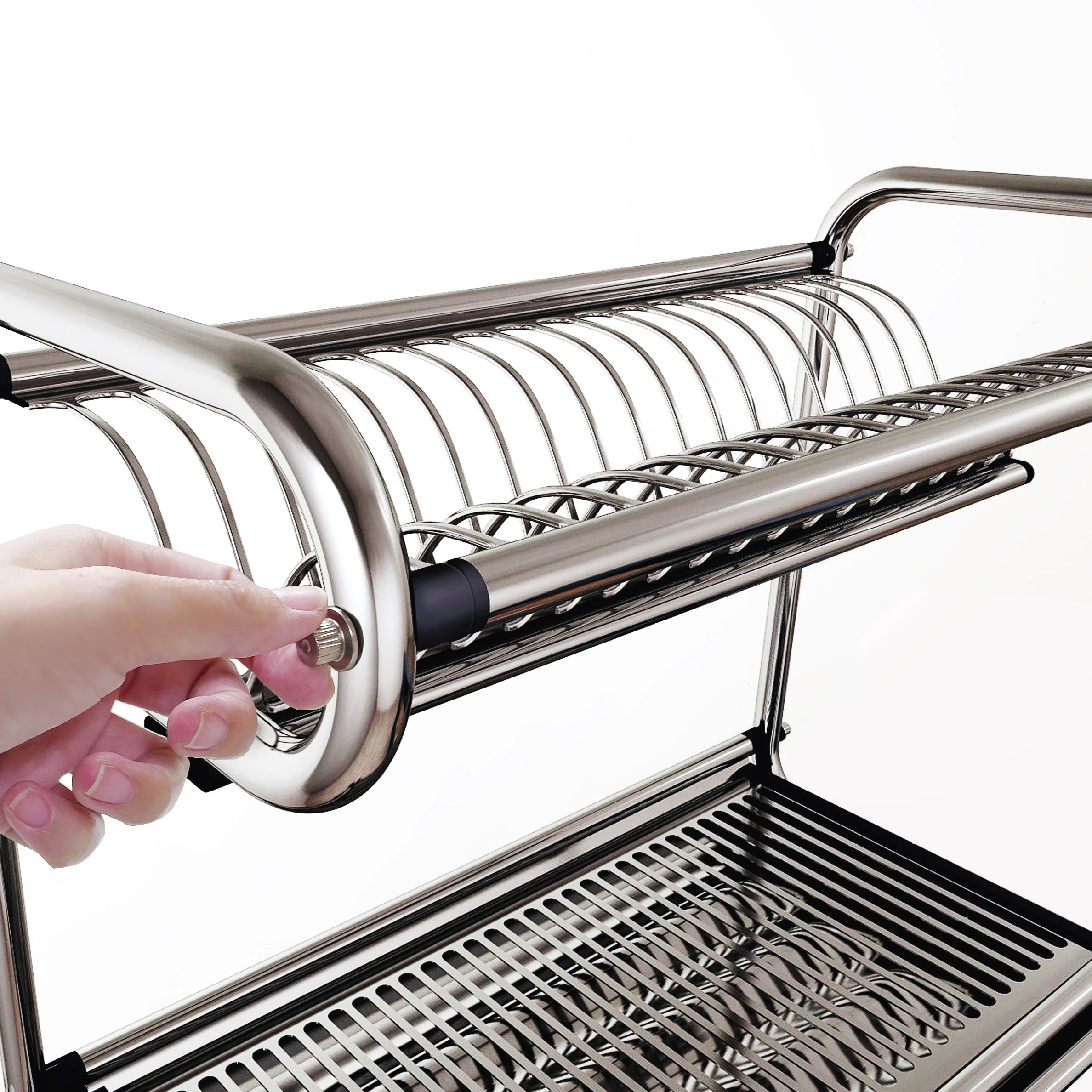 New Item with Patent of Assembely Telescopic Dish Rack Cabinet for Kitchen Bowls and Dishes