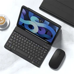 For Ipad blue tooth wireless touchpad keyboard case with mouse combo for laptop