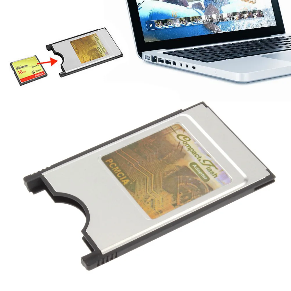 Quality High Speed Stainless Steel Housing Internal 68 Pin PCMCIA Compact Flash CF Card Reader Adapter For Laptop