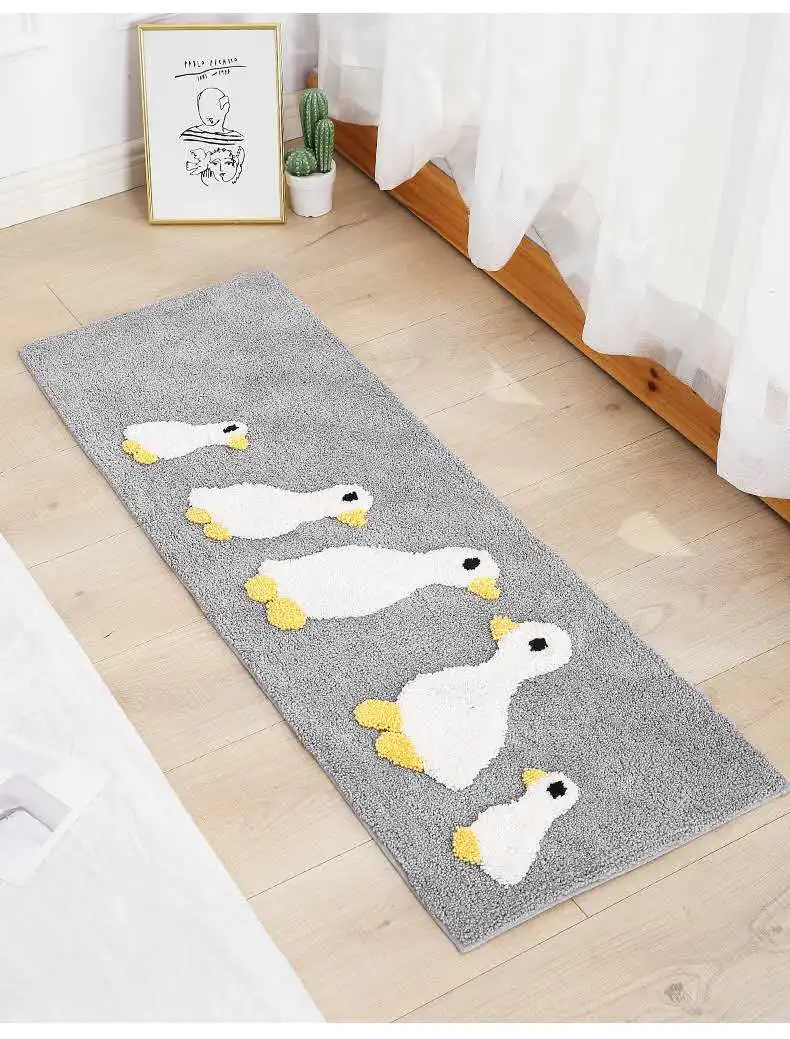 
Cheap Easy Clean Bathroom Skid Pad Factory Supply Waterproof Cartoon Shower Mats Plush Max Customized Bath Mats 