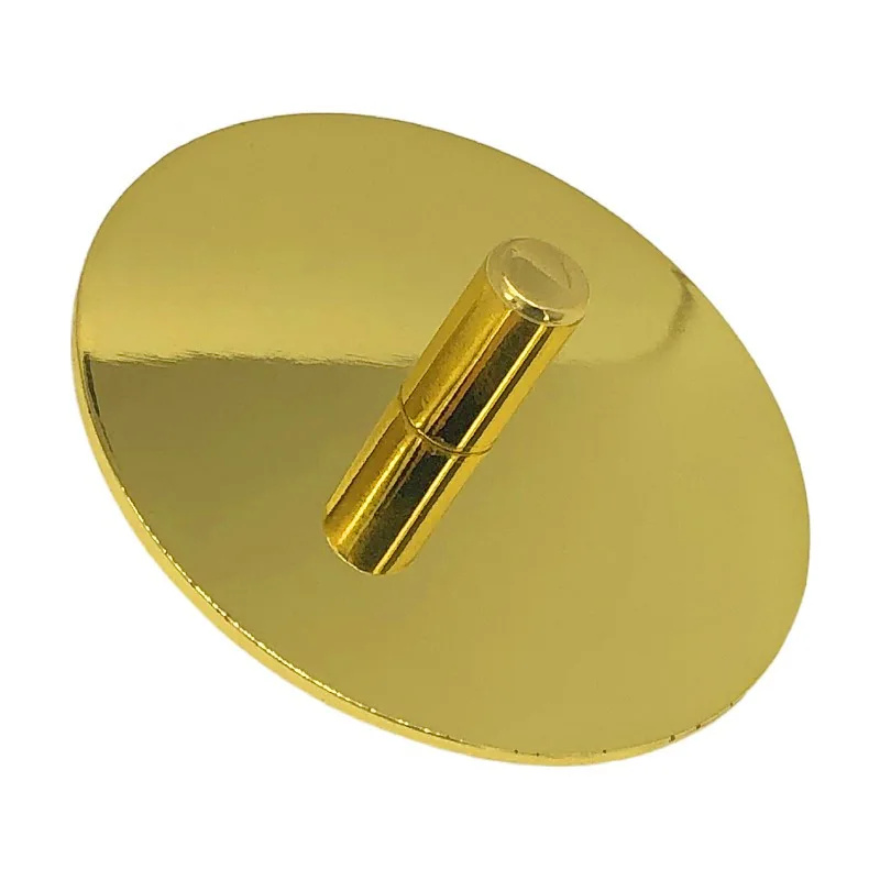 New Design Plating Shiny Gold Color Metal Zinc Alloy Candle Jar Lid With Pull Ring High Quality Custom Logo