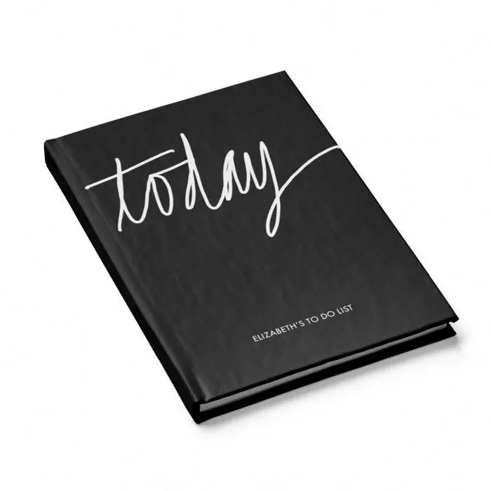 Блокнот на спирали с черной эмалью и стразами, 17 дюймов