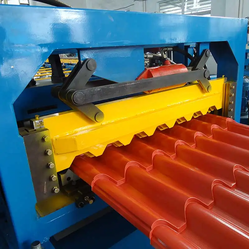 Trapezoidal metal zinc roof sheet roll forming machine IBR iron roofing sheet making machine