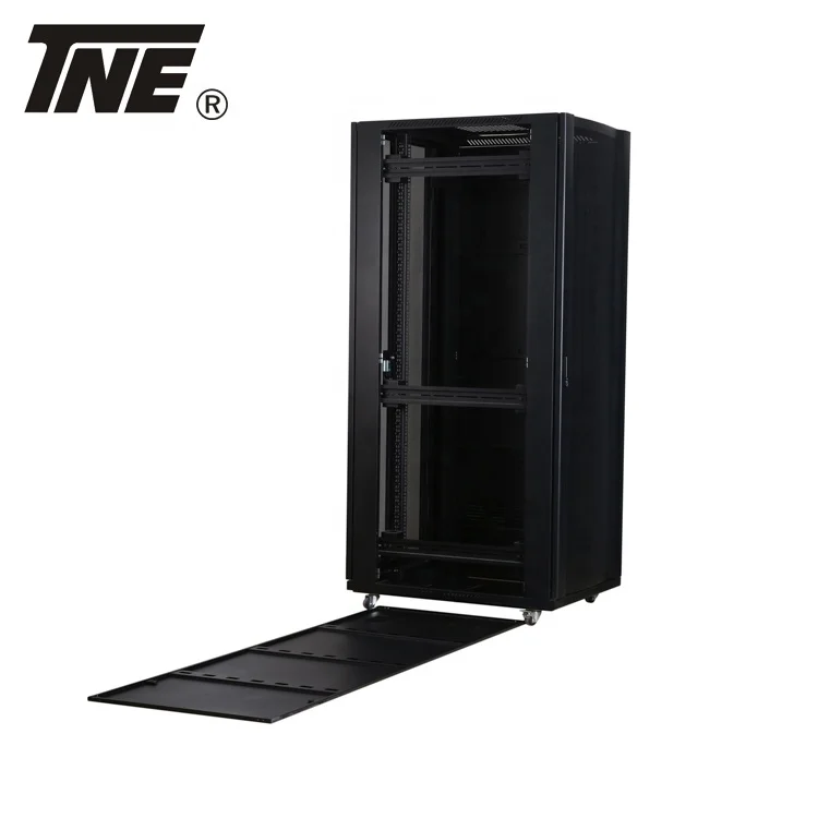 Newest item professional rack cabinet computer server box with vented double rear door