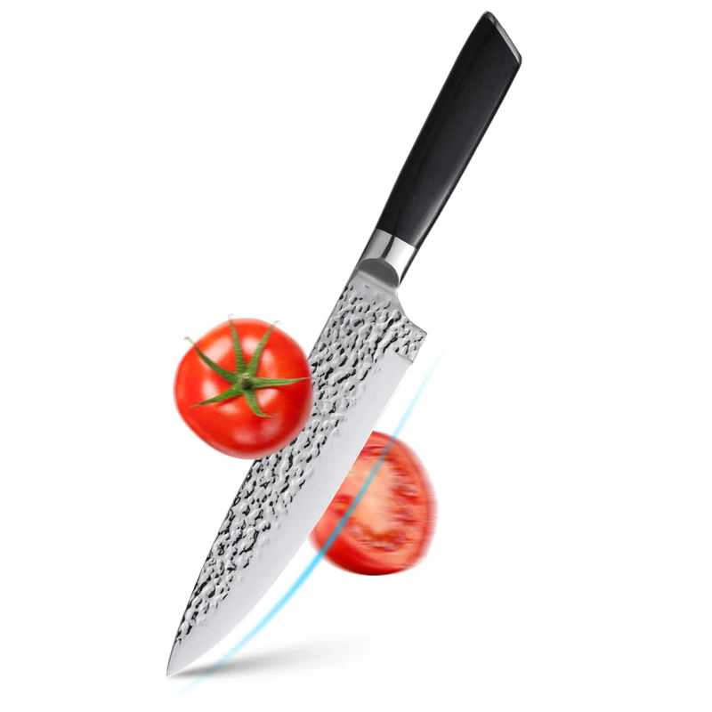 Amazon Hot Selling 3 Pcs Kitchen Knives Kitchen Knife Set With Wooden Handle 30Cr13 High Carbon Steel Knife With Gift Box