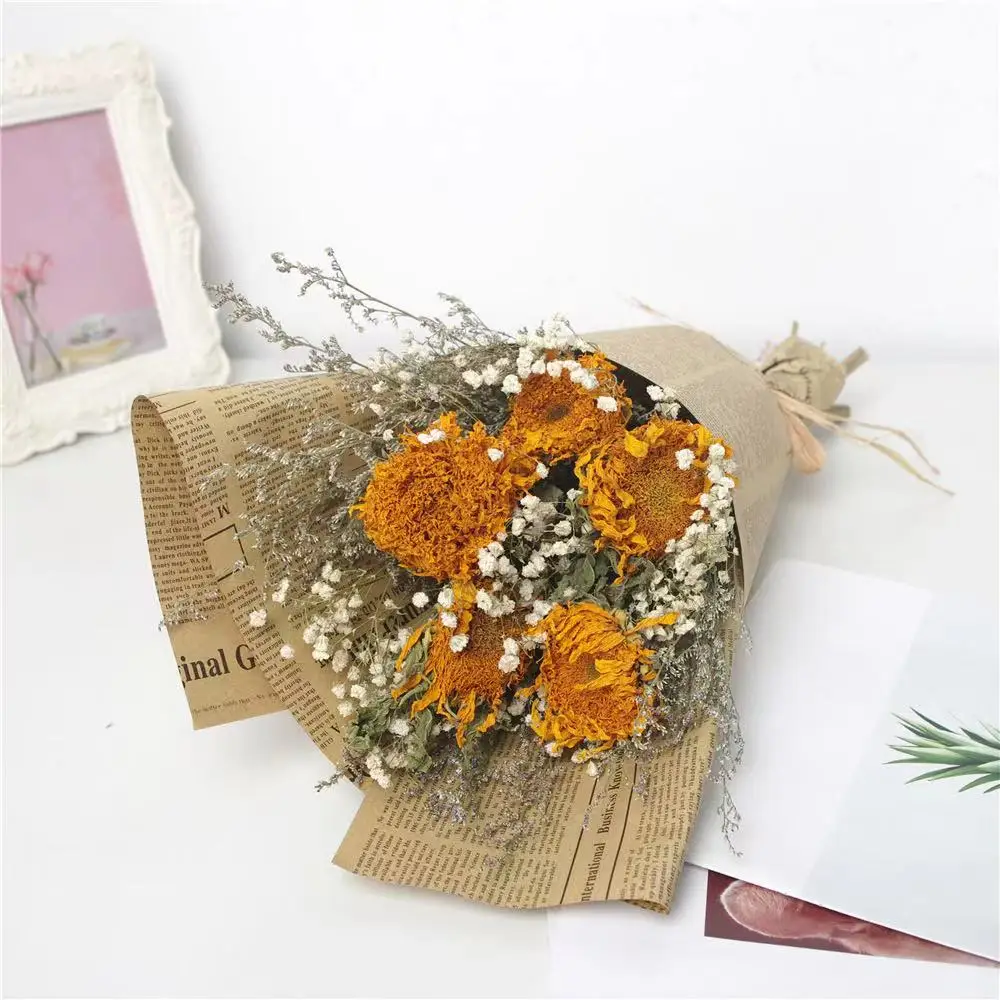 
Instagram popular dried flower Dry Preserved Flower Variety of bouquets for gift 