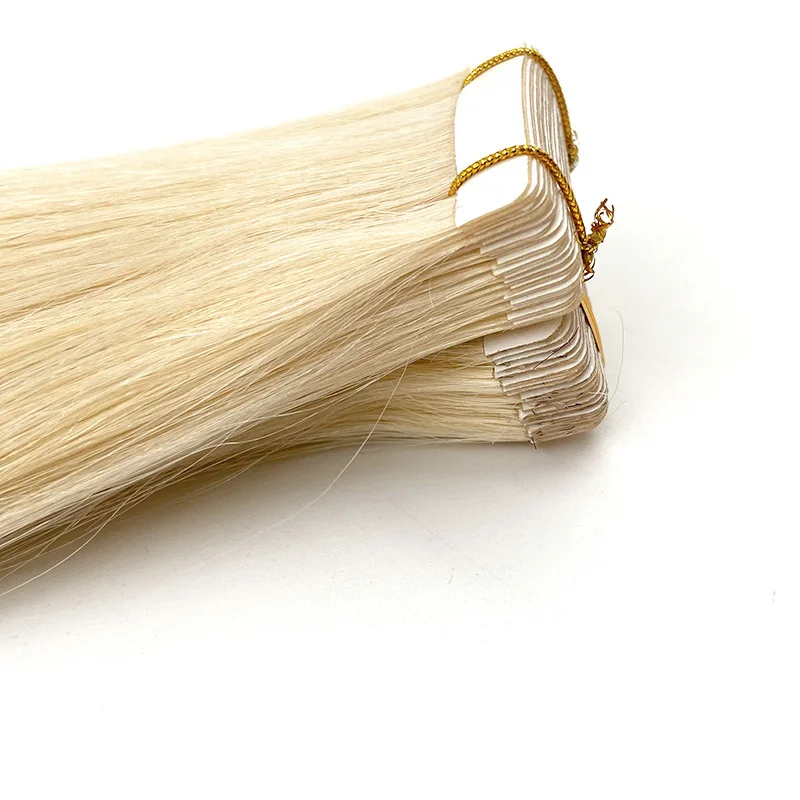 
Hinarin Large Stock Top Quality Double Drawn Virgin Remy Blonde Human Hair Tape Hair Extensions 