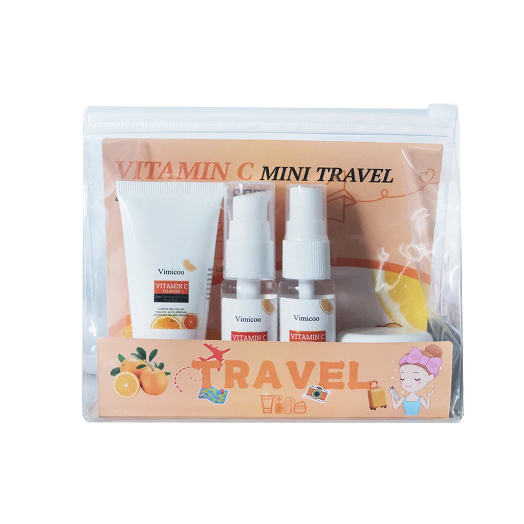 New Organic Vitamin C Skin Care Set Skin Care Routine Set OEM Vitamine C Vitamin C Brightening Skin Care Set