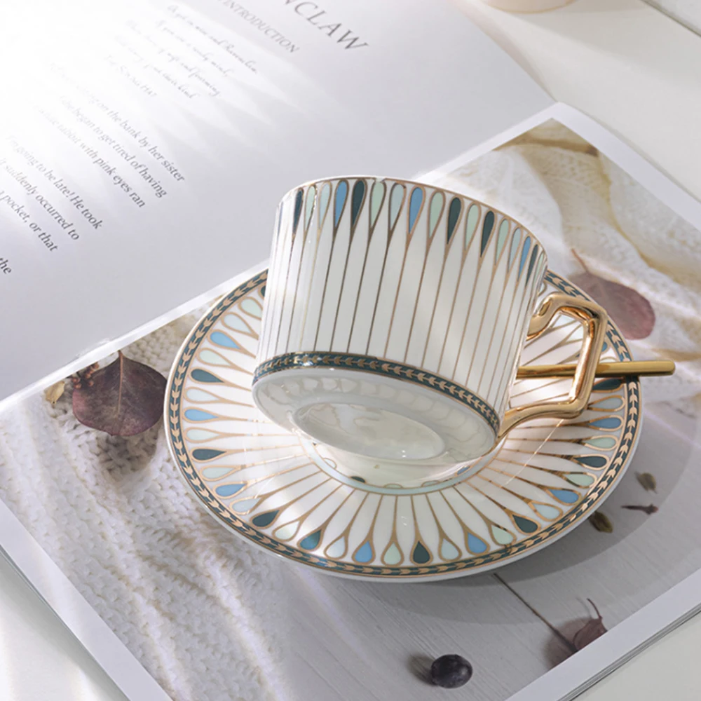 European style coffee cup and saucer set high grade royal exquisite cup and saucer set simple afternoon coffee and tea set