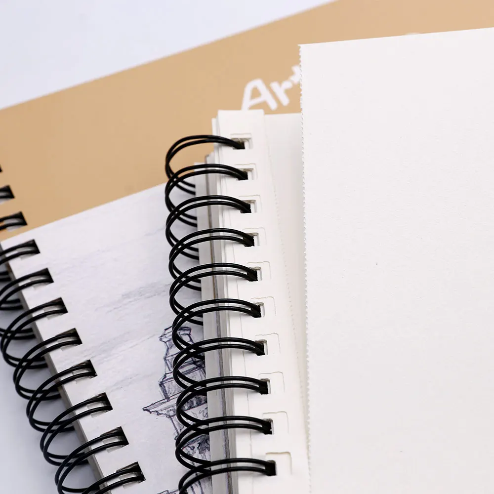 Скетчбук Artecho 9x12 дюймов 100 листов (60 фунтов/90 г/м2) спиральная Обложка художественные принадлежности скетчбук натуральная белая бумага