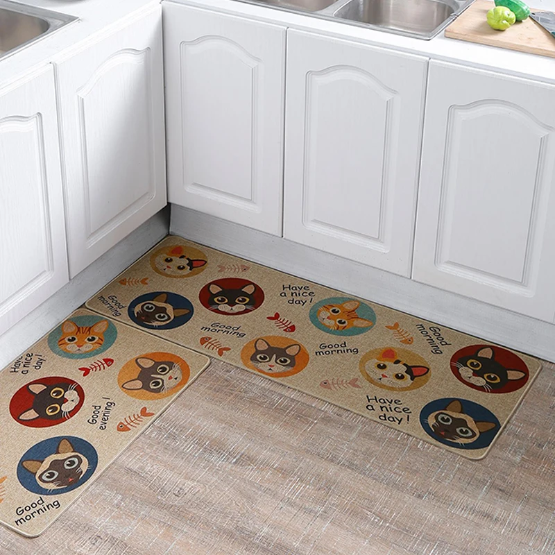 Новый стиль Добро пожаловать Нескользящие входные льняные двери украшения мат