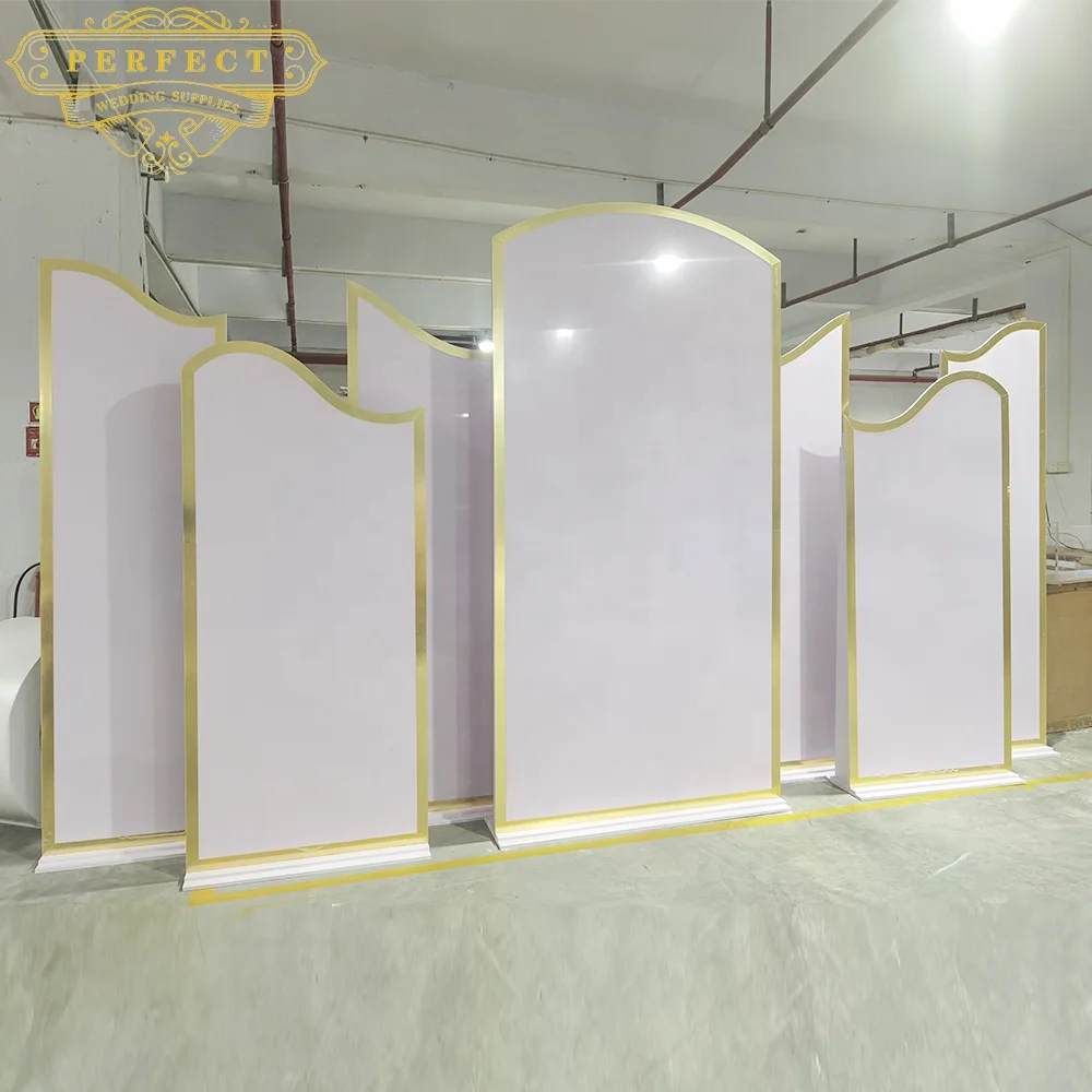 Royal Design PVC Modern Style New Wedding Backdrop Set For Banquet Party Events Stage Background