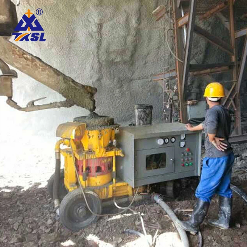 Spraying Gunite Gunning Dry Mix Refractory Concrete Shotcrete Machine