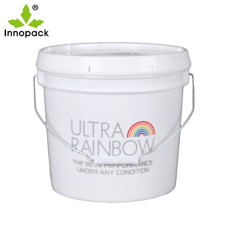 food grade plastic PP bucket manufacturer 4 litre 1 gallon pail with plastic handle lid