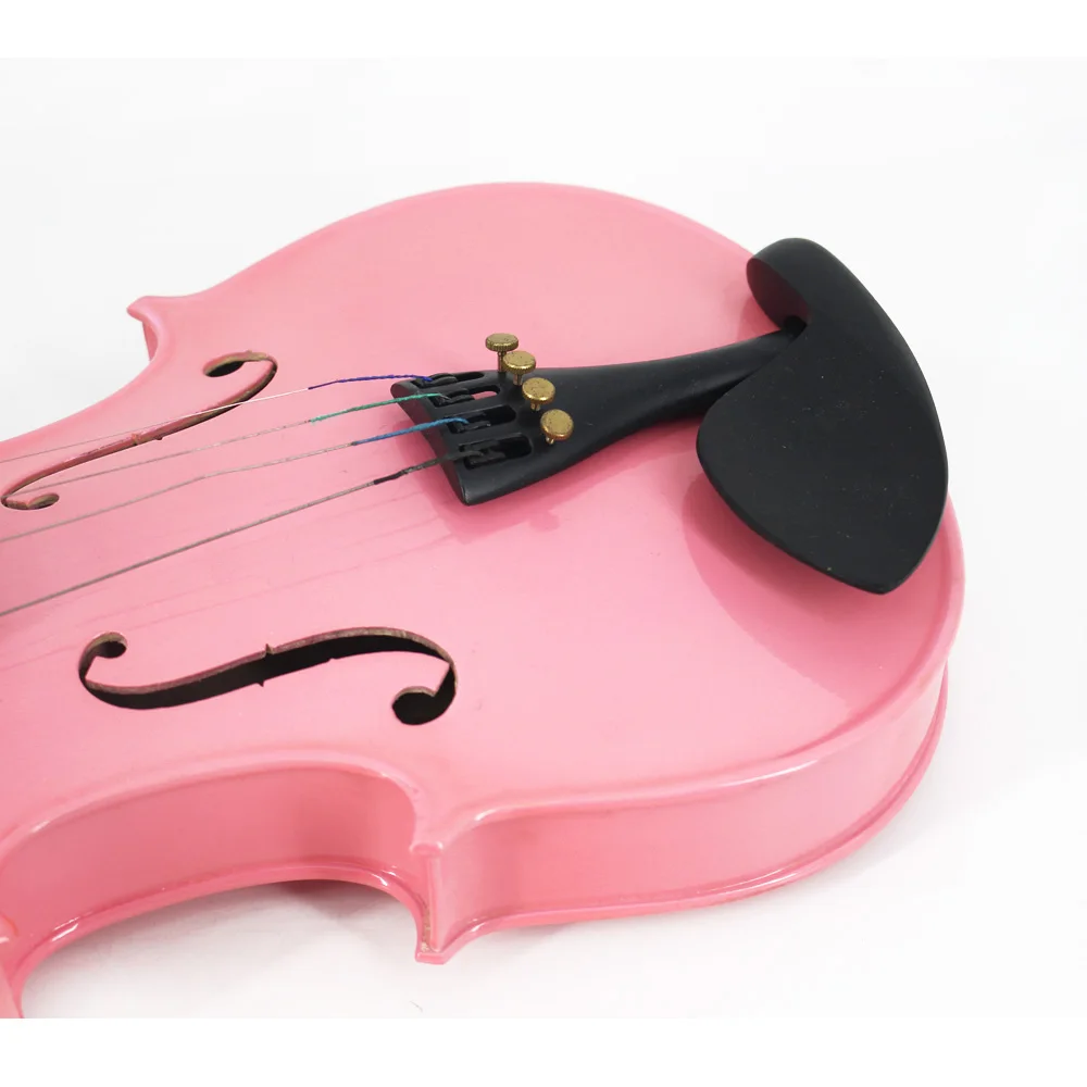 Tongling Pink Violin in stock Beginner Violin Solid Wood Violin