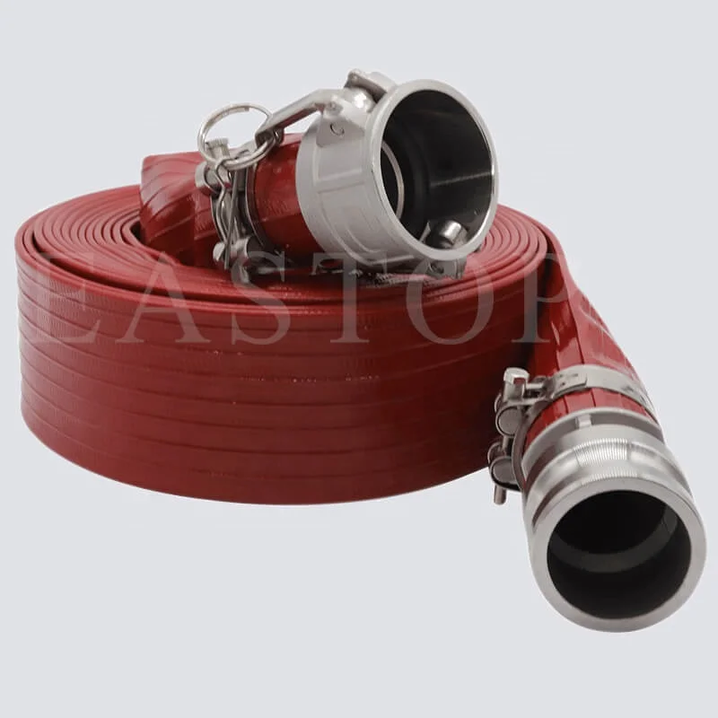 China Manufacturer Thin Wall Large 16 18 Inch 4 bar PVC Pipe PVC Lay Flat Hose Water Discharge Hose For Farming Drip Irrigation