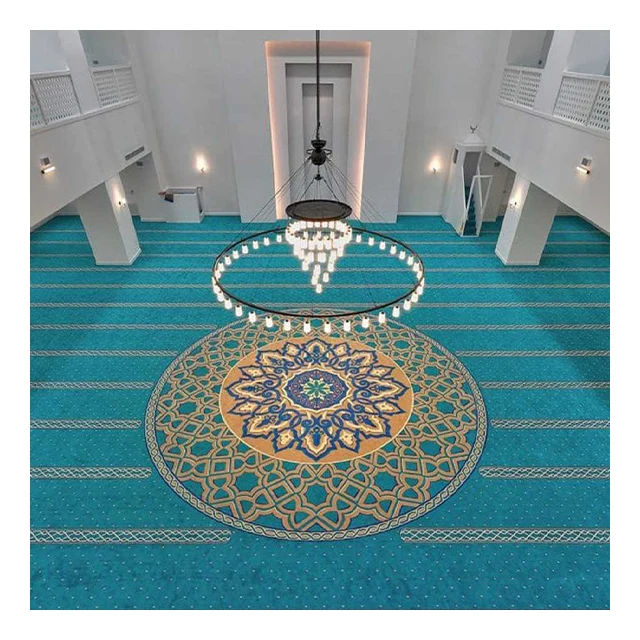 WeGroup Customized Wall to Wall High Quality 100% Wool Masjid Mosuqe Carpet Rug Runner