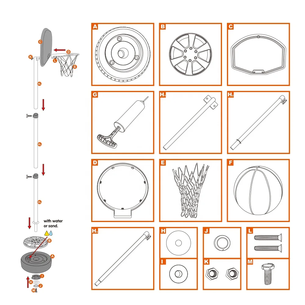 Kids Adjustable Height Basketball Hoop Toys for Boys Girls Indoor Outdoor Basketball Stand Toys Sports Balls
