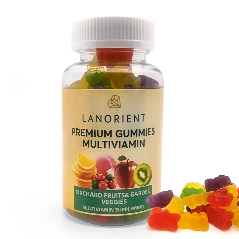 kids adult Natural Multi Vitamin Supplement Premium Gummies Multiviamin Orchard Fruits and Garden Vegetables premium Candy