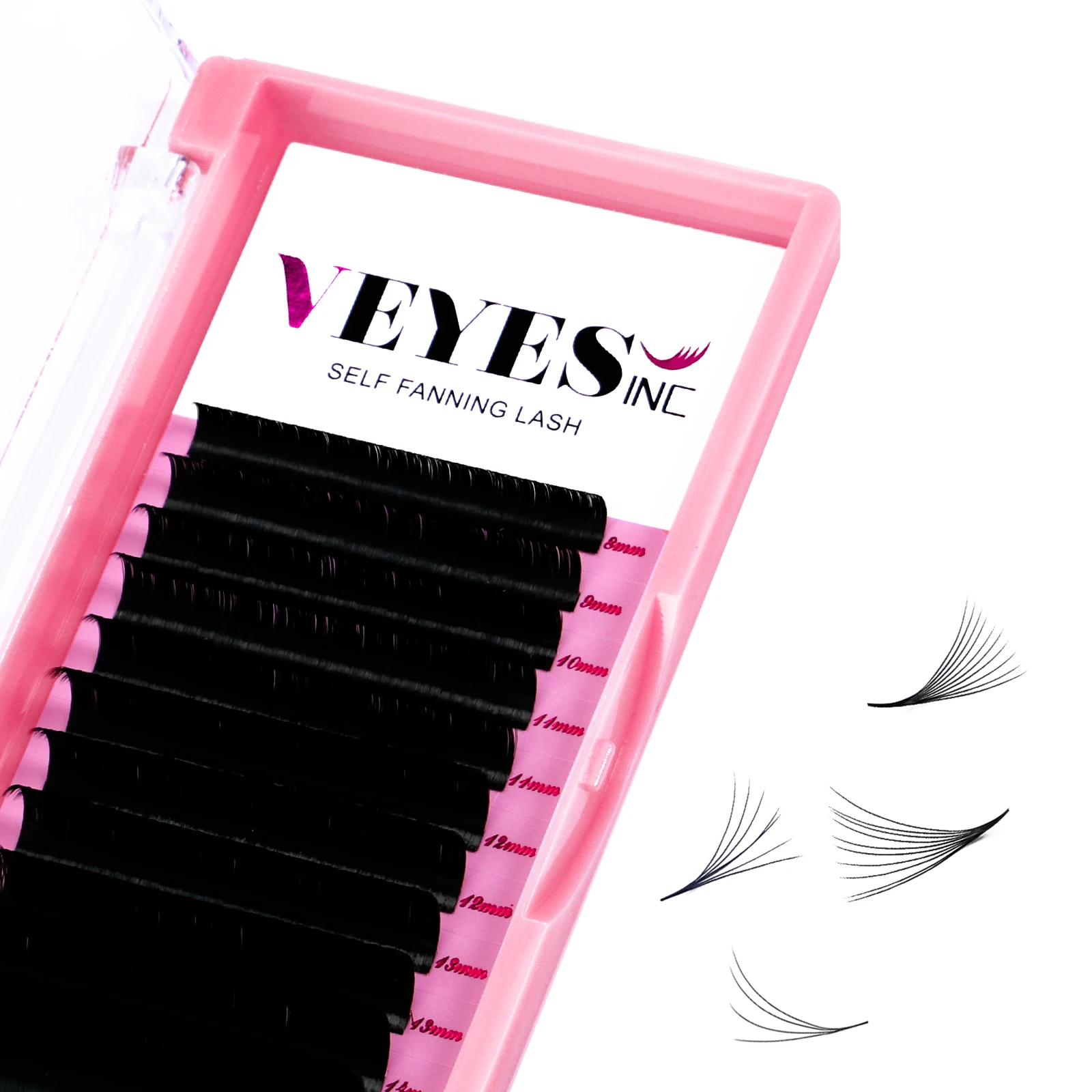 Veyelash Silk Volume Lashes Easy to Fan Lash Auto Self Fanning Faux Mink Eyelash Extensions