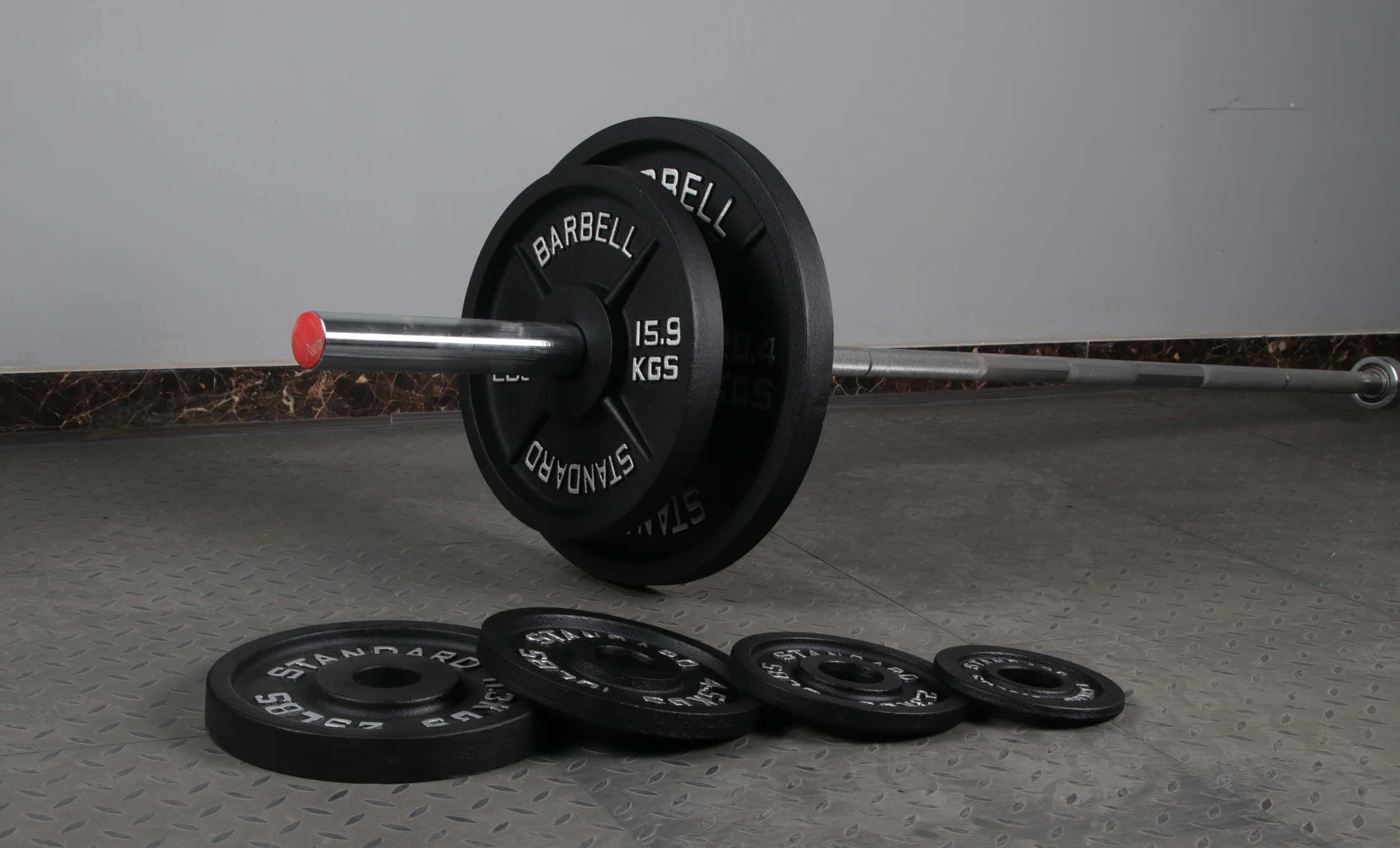 China factory wholesale Gym Fitness Equipment Body Building weight lifting cheap iron weight plates