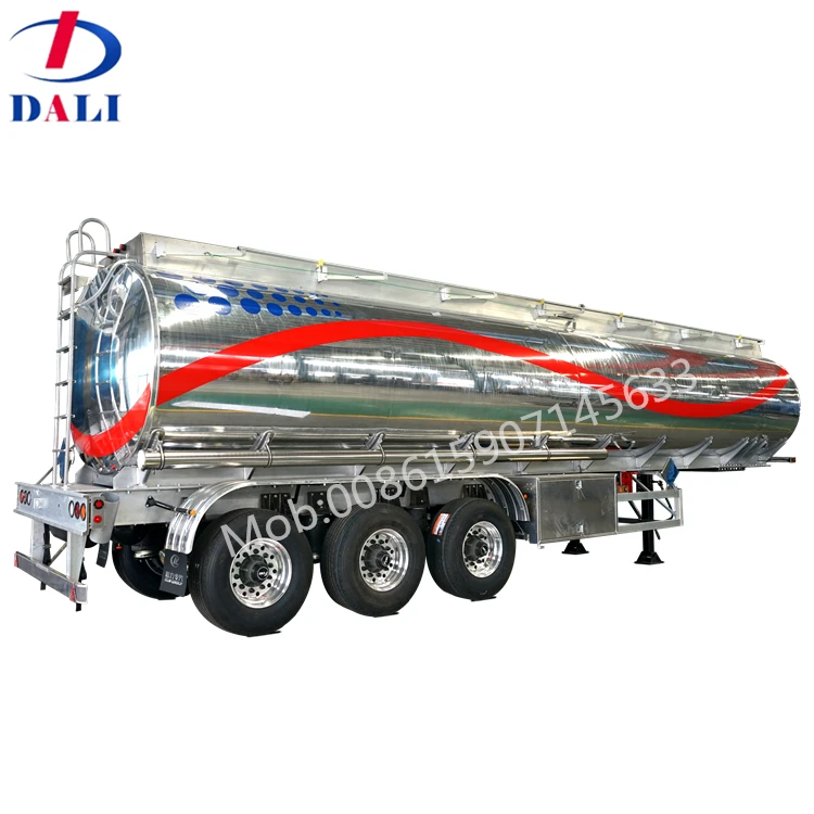 Saudi Arabia Aluminum  fuel tanker aluminum tanker trailer with JOST leg