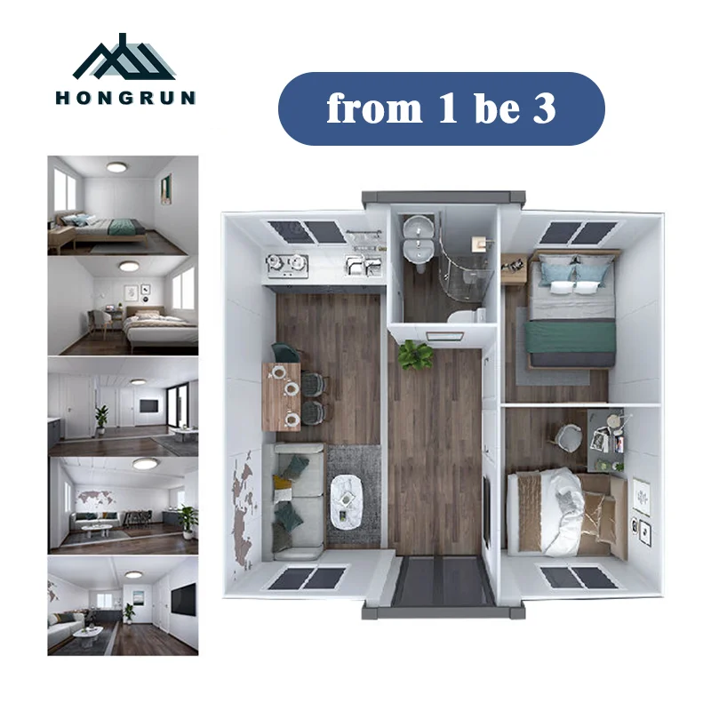 2024 New Design Expandable Homes Prices Ready Made In China Tiny Houses Cottage 40ft Luxury Container House