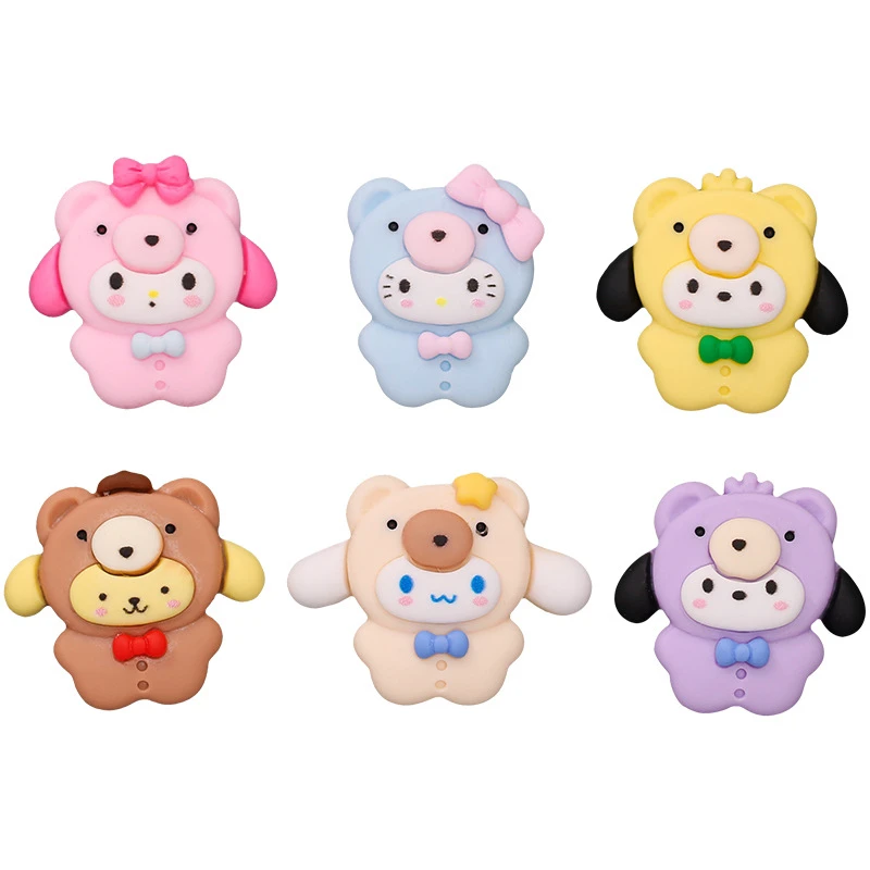 New Arrival Hello Sanrio My Melody Cartoon Big Resin Croc Shoe Charms for kids Shoe Charms Decorations Flat back Bulk Wholesale