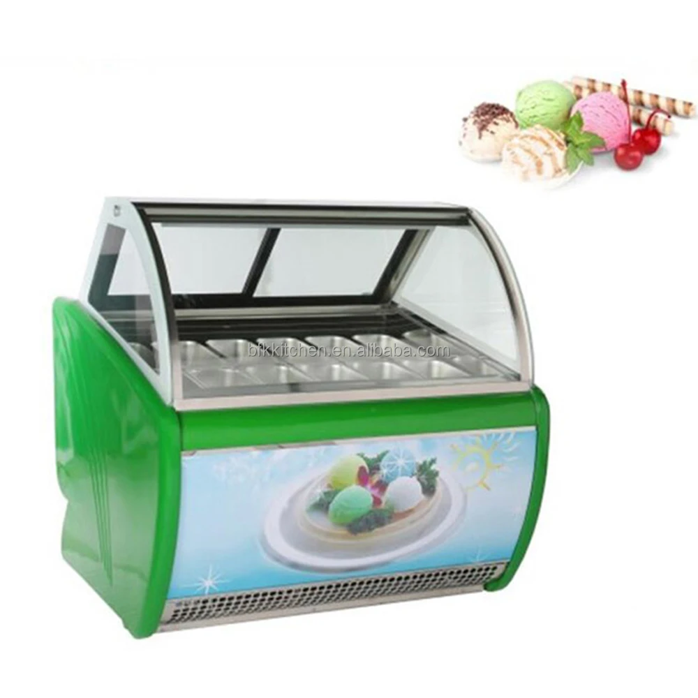 Factory Manufacturer Ice Cream Display Showcase Refrigerator For Cake And Ice Cream Store