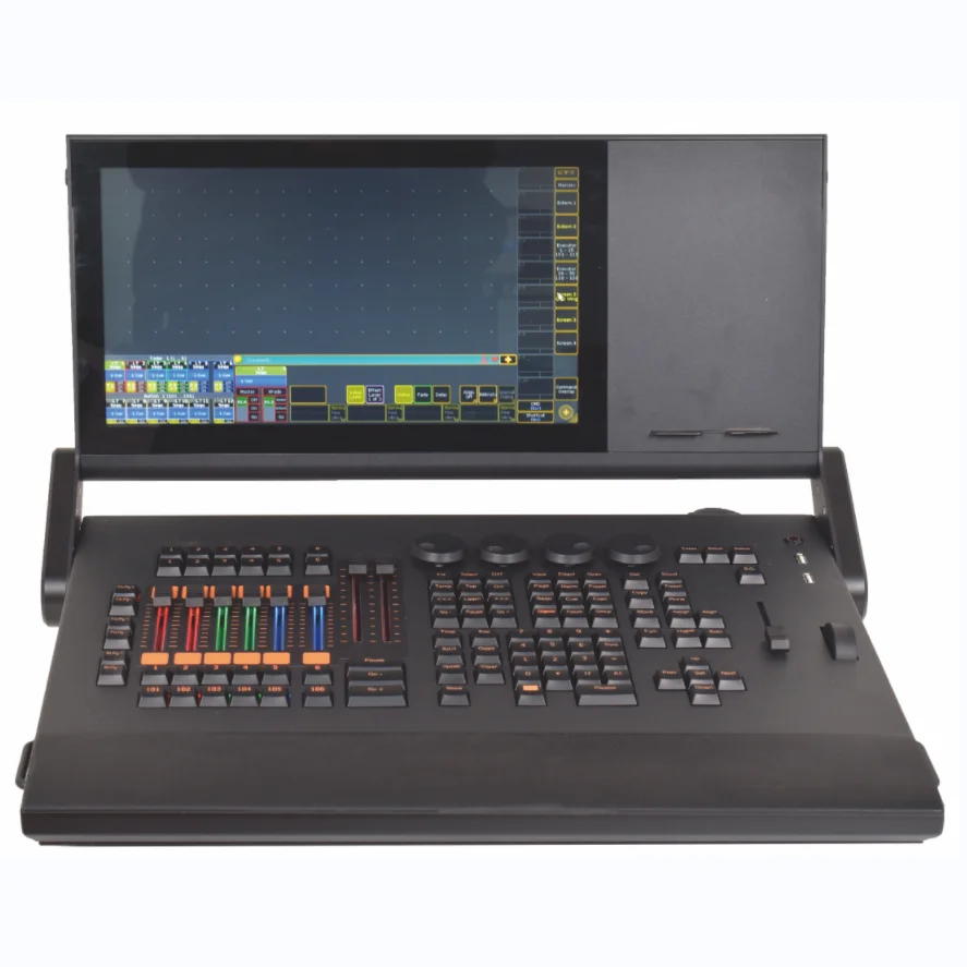 Top Quality Auto Fader Intelligent DMX T1 T2 Touch Console Controller For Professional Light Show Designers 512 light control