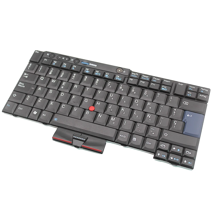 laptop Teclado For Lenovo Thinkpad T520 T420 T400S T410S T410 T510 W510 W520 X220 Series SP Spanish Black Laptop Keyboard