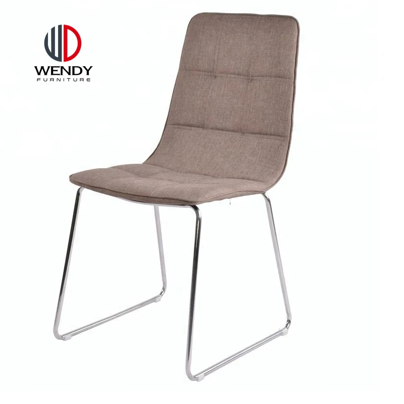 sillas plasticas popular design dark grey color fabric dining room chair