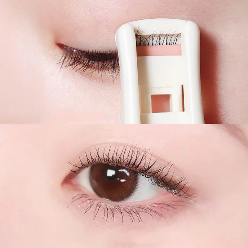 2pcs Eyelash Curler Set Lash Tools for Eyelash Extensions Small Curling Iron Plastic Tweezers Travel Plastic Eyelash Curlers Cat