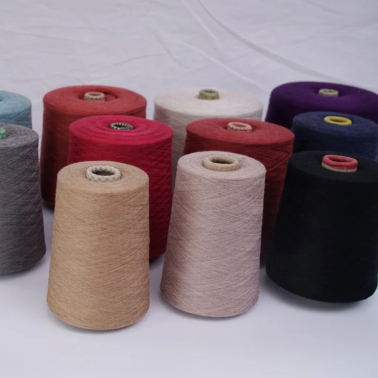 Factory wholesale 28NM Wool Silk Blended  Yarn
